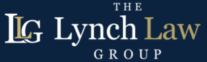 Logo for The Lynch Law Group with the LG monogram on a dark blue background.