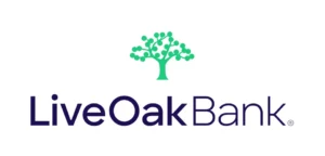 Live Oak Bank Logo - AMAA Live Oak Bank logo with a green tree graphic above the dark blue text 'Live Oak Bank'